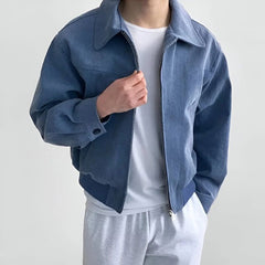 Warme Jacke für Herren - Bjoern in Azurblau
