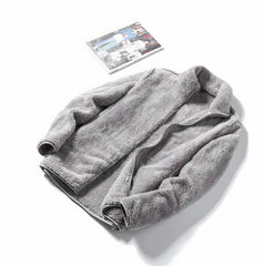 Warme und kuschelige Damen-Fleecejacke - Amerie in Grau