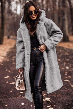 Warme und modische Damenjacke - Sabine in Grau