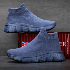 Warme modische Herren-Sneakers - Meinrad in Marineblau