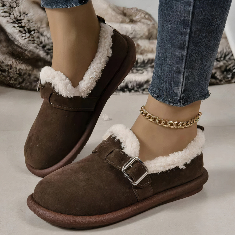 Warme Plüschsandalen für Frauen für den Winter - Arina