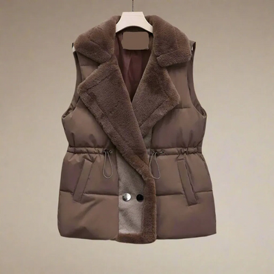 Warme Plüschweste für Damen | Ärmellos