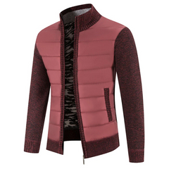 Warme Rollkragenjacke für Herren | leichte in Burgundisch