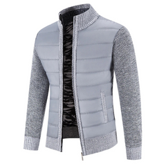 Warme Rollkragenjacke für Herren | leichte in Hellgrau