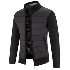 Warme Rollkragenjacke für Herren | leichte in Schwarz