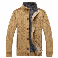 Warme Strickjacke für Männer - Werner in Beige