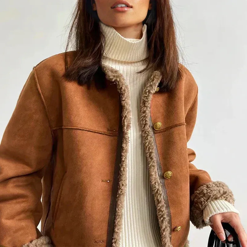 Warme Vintage-Jacke für Damen | Winter