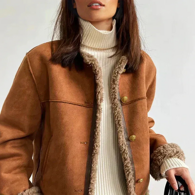 Warme Vintage-Jacke für Damen | Winter
