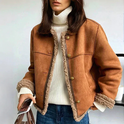 Warme Vintage-Jacke für Damen | Winter
