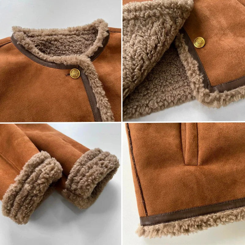 Warme Vintage-Jacke für Damen | Winter