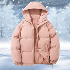 Warme, wasserdichte Damenjacke - Florian in Rosa