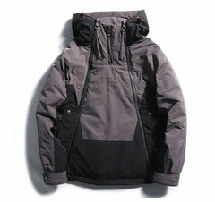 Warme Winter-Daunenjacke für Männer - Helmut in Schwarz