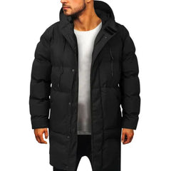 Warme Winter-Parka-Jacke für Männer - Franz in Schwarz