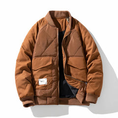Warme Winterjacke für Männer - Patrik in Kaffee