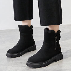 Warme Winterstiefel für Frauen - Alena in Schwarz