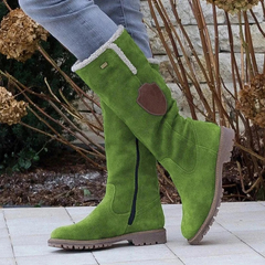 Warme Winterstiefel für Damen | Hohe in Grün
