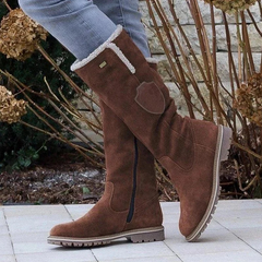 Warme Winterstiefel für Damen | Hohe in Braun
