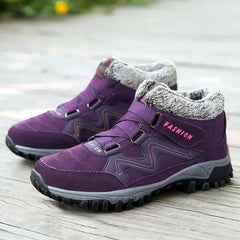 Warme Winterstiefel für Frauen - Christa in Lila