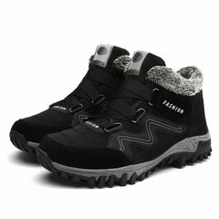 Warme Winterstiefel für Frauen - Christa in Schwarz/Weiß