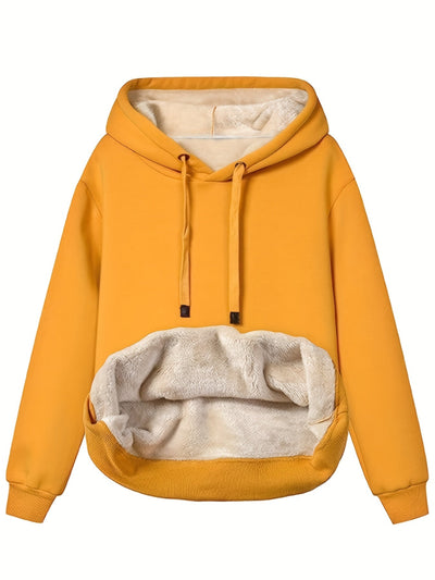 Warmer Fleece-Kapuzenpullover für Frauen - Tabea