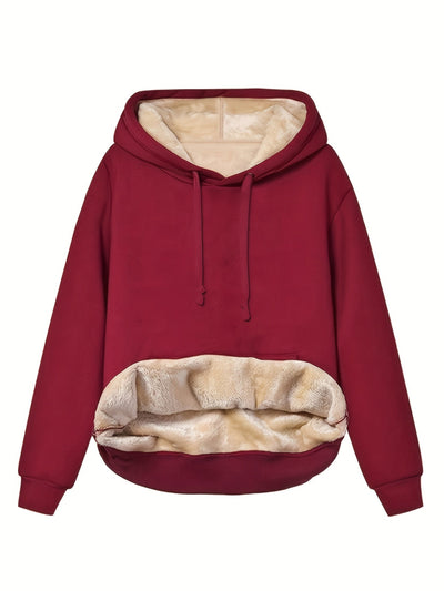 Warmer Fleece-Kapuzenpullover für Frauen - Tabea