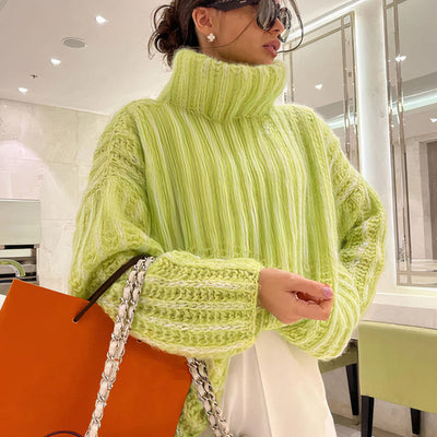 Warmer Grobstrick-Pullover für Frauen - Senta