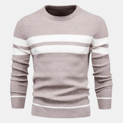 Warmer, modischer Herrenstrickpullover - Marius in Beige