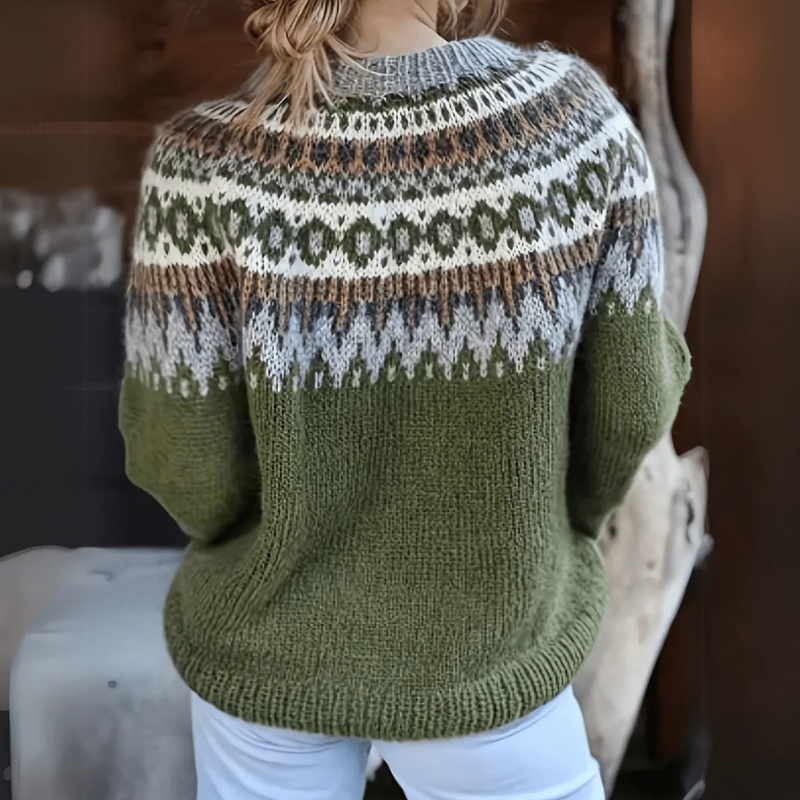 Warmer nordischer Pullover für Damen | Norwegisch
