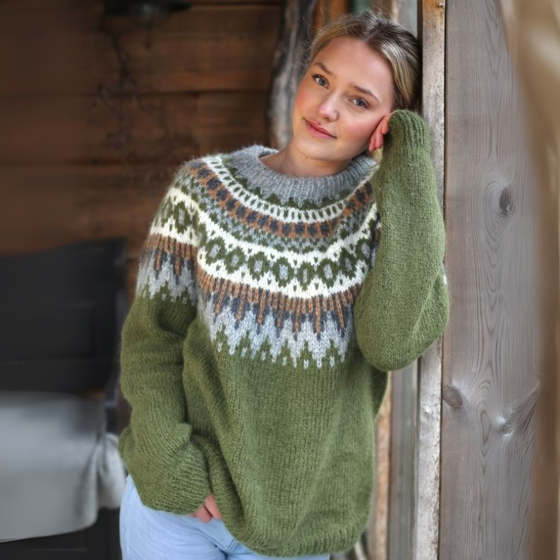 Warmer nordischer Pullover für Damen | Norwegisch