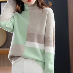 Warmer Pullover für Frauen Modern - Zuzana in Grün