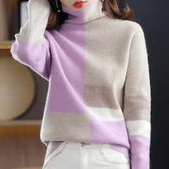 Warmer Pullover für Frauen Modern - Zuzana in Lila