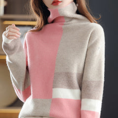 Warmer Pullover für Frauen Modern - Zuzana in Rosa