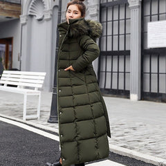 Warmer Steppmantel für Frauen für den Winter -Marie in Armeegrün