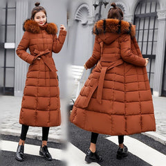 Warmer Steppmantel für Frauen für den Winter -Marie in Braun