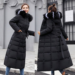 Warmer Steppmantel für Frauen für den Winter -Marie in Schwarz