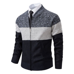 Warmer Winterpulli aus Fleece - Henning in Marineblau