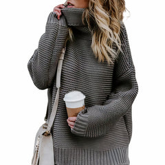 Warmer Winterpullover für Frauen - Griselda in Grau