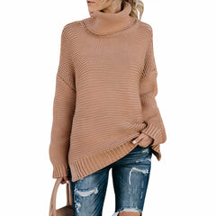 Warmer Winterpullover für Frauen - Griselda in Khaki