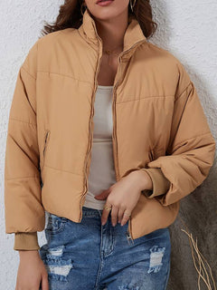 Wasserdichte warme Jacke für Frauen - Helia in Braun