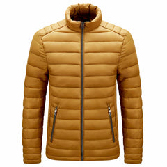 Wasserdichte Winter-Pufferjacke für Männer - Lukas in Gelb