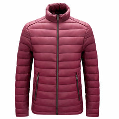 Wasserdichte Winter-Pufferjacke für Männer - Lukas in Rot