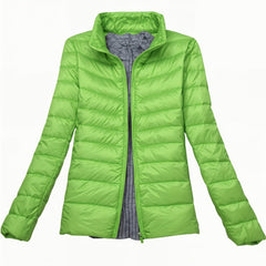 Wasserdichte Winterjacke für Frauen - Elke in Grün