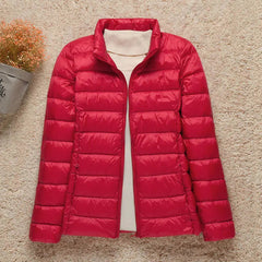 Wasserdichte Winterjacke für Frauen - Ronja in Rot