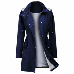 Wasserdichte Winterjacke für Frauen - Karola in Blau