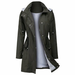 Wasserdichte Winterjacke für Frauen - Karola in Grau