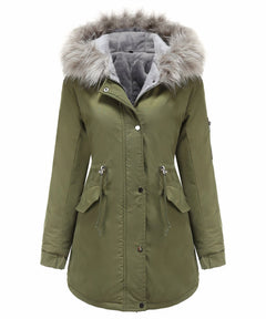 Wasserdichte Winterjacke für Frauen - Nerina in Grün
