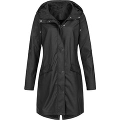 Wasserdichte Winterjacke für Frauen - Marcella in Schwarz