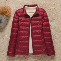 Wasserdichte Winterjacke für Frauen - Ronja in Weinrot