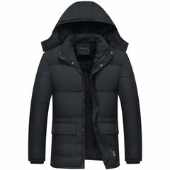 Wasserdichte Winterjacke für Männer - Hubert in Schwarz