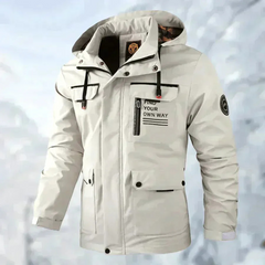 Wasserdichte Winterjacke für Herren | Ski in Weiß